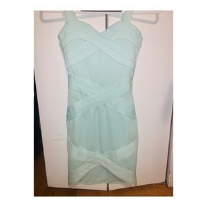 HM mint green club dress